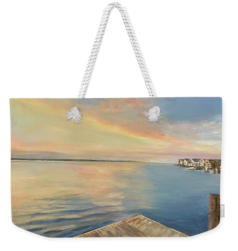 Painting Weekender Tote Bag featuring the painting Perfect Point of View by Paula Pagliughi