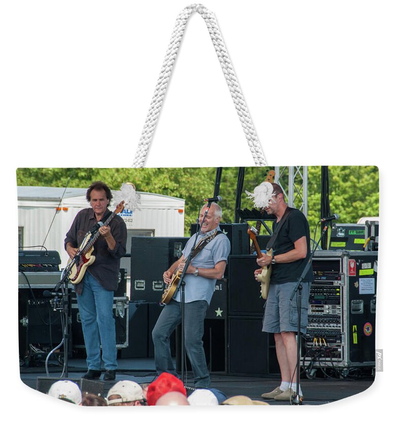 Frampton Comes Alive Weekender Tote Bag featuring the photograph Peter Frampton Live by Anthony Sacco
