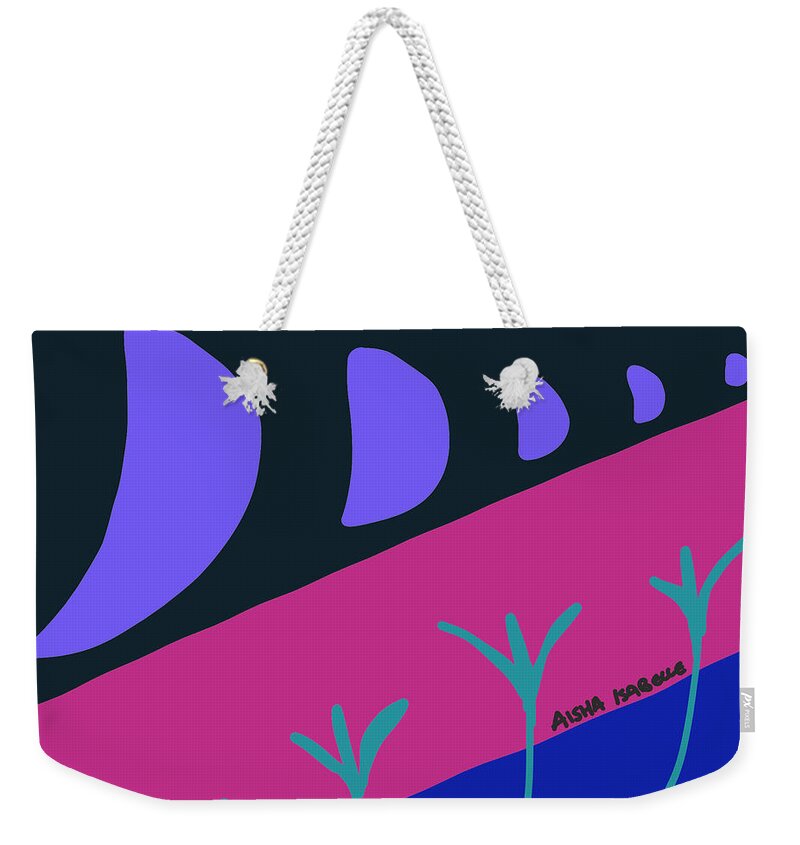 Phases Weekender Tote Bag featuring the digital art Phases by Aisha Isabelle