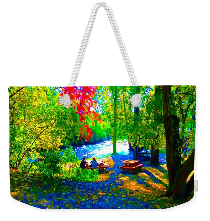 Picnic Weekender Tote Bag featuring the photograph Picnic by CHAZ Daugherty