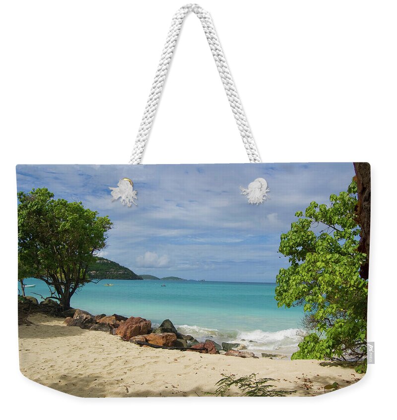 Beach Weekender Tote Bag featuring the photograph Picturesque Caribbean Beach by Matthew DeGrushe