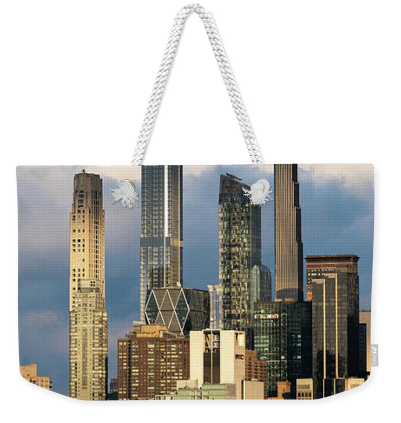 Hudson River Weekender Tote Bag featuring the photograph Pier 90 by Kevin Suttlehan
