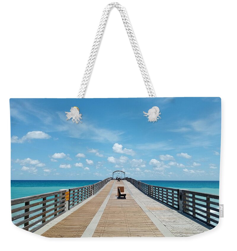 Pier Weekender Tote Bag featuring the photograph Pier Pretty by Dani McEvoy