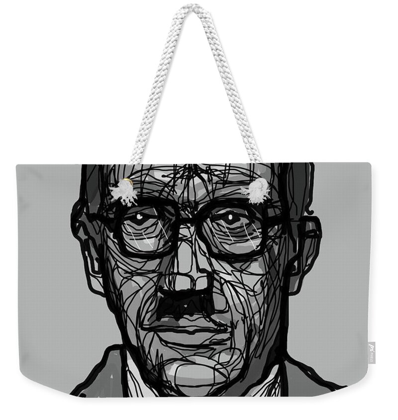 Piet Mondrian Weekender Tote Bag featuring the digital art Piet Mondrian by Creative Spirit