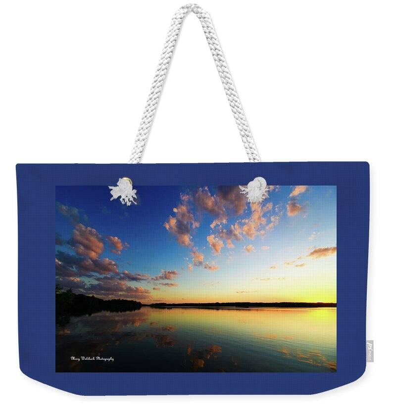 Sunset Weekender Tote Bag featuring the photograph Pink Cloud Sunset by Mary Walchuck