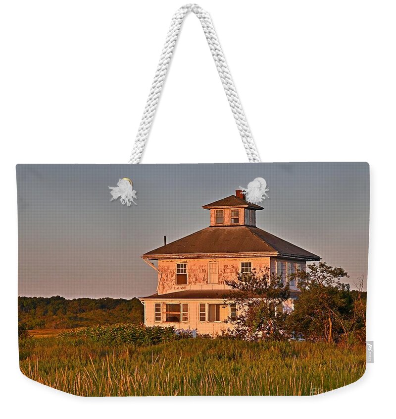 Pink House Weekender Tote Bag featuring the photograph Pink House #2 by Steve Brown