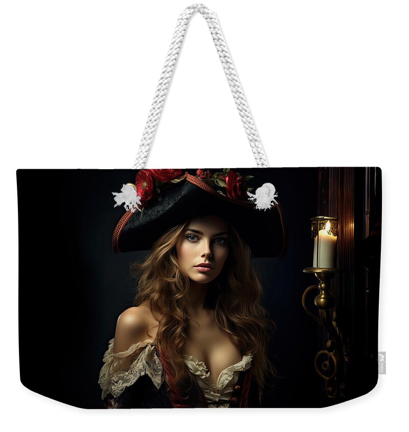 Female Pirate Weekender Tote Bags