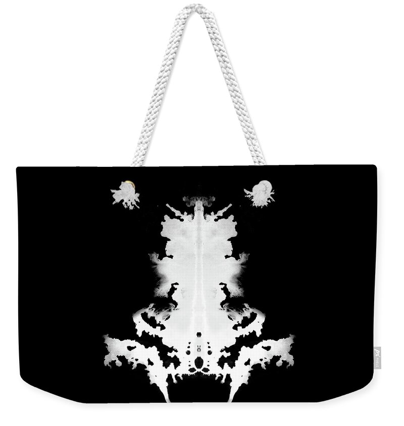 Abstract Weekender Tote Bag featuring the painting Pisces Haunted by Stephenie Zagorski