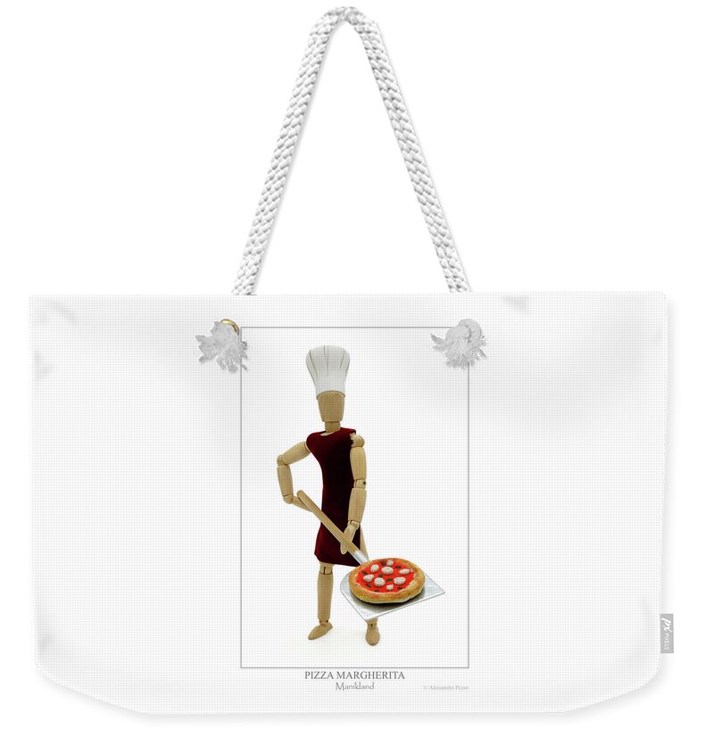 Alessandro Pezzo Weekender Tote Bag featuring the photograph Pizza Margherita by Alessandro Pezzo
