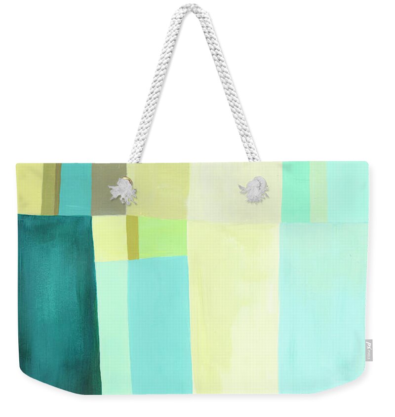 Abstract Art Weekender Tote Bag featuring the painting Place of My Own #1 by Jane Davies