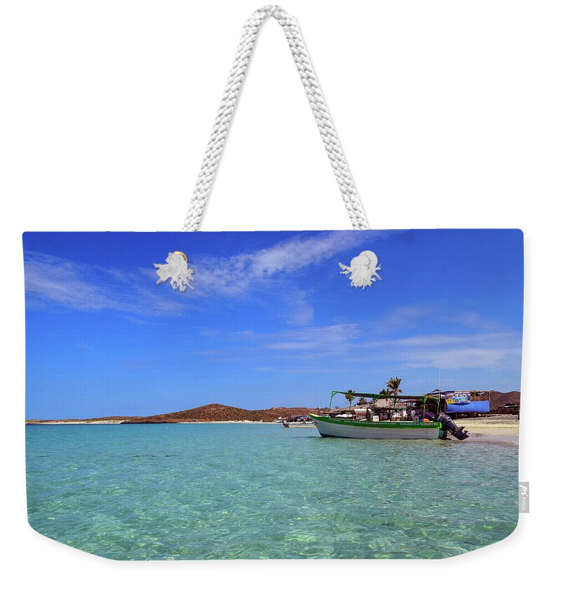 Playa Tecolote Weekender Tote Bag featuring the photograph Playa Tecolote by William Scott Koenig
