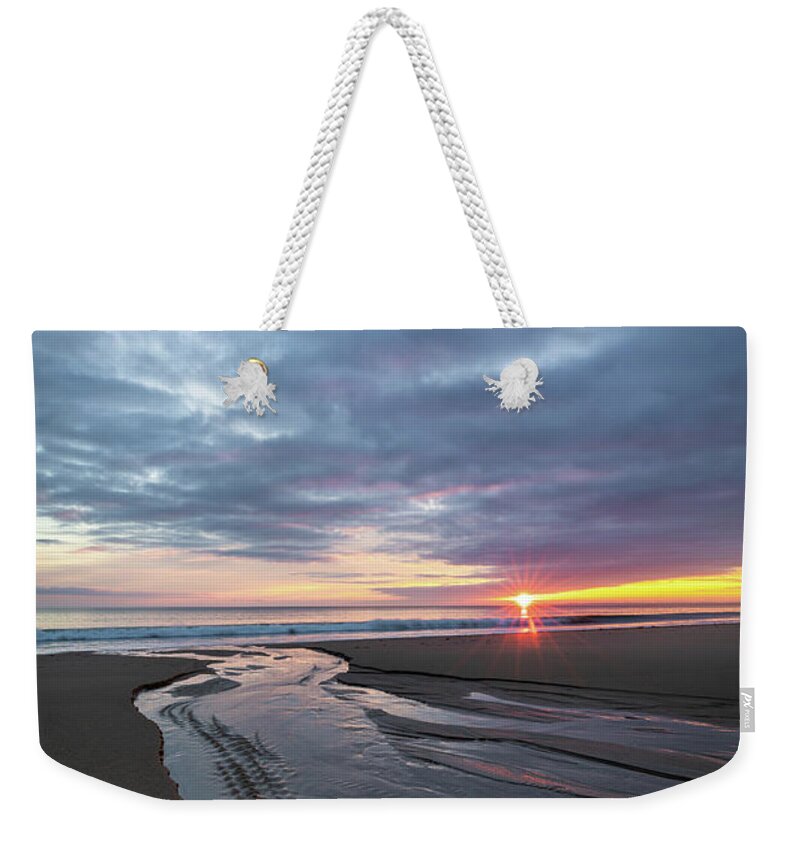 Parker River National Wildlife Refuge Weekender Tote Bag featuring the photograph Plum Island Sunrise by Colin Chase