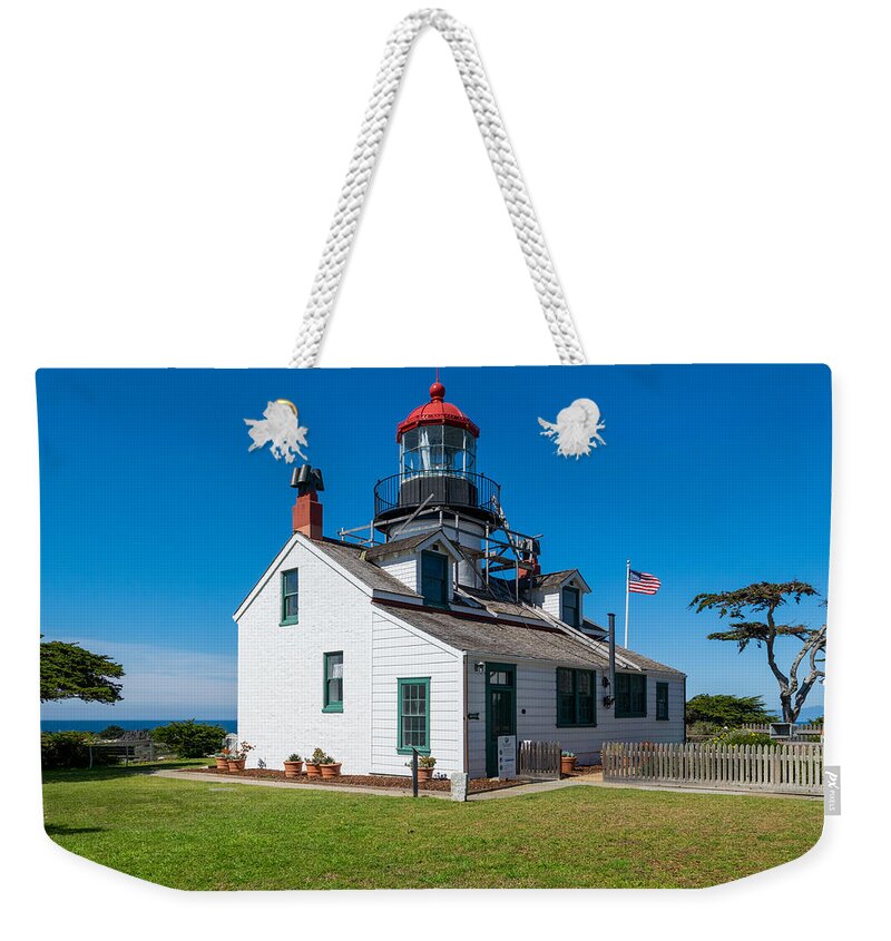 Lighthouse Weekender Tote Bag featuring the photograph Point Pinos Light House by Bonny Puckett