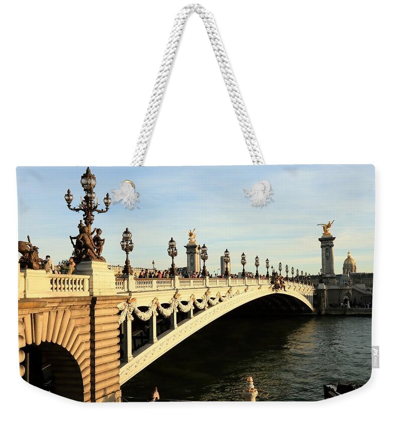 Pont Alexandre Iii Weekender Tote Bag featuring the photograph Pont Alexandre III by Mingming Jiang