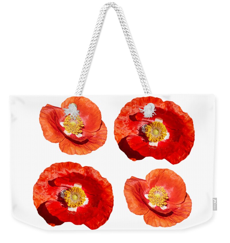 Ornamental Poppy Weekender Tote Bag featuring the photograph Poppy Design 2021-1 by Thomas Young
