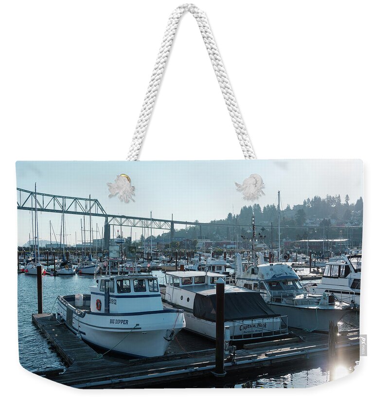 Port Of Astoria Weekender Tote Bag featuring the photograph Port Of Astoria Oregon by Doug Ash