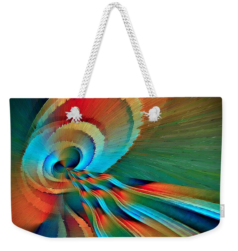 Exit Weekender Tote Bag featuring the digital art Portal Exit by David Manlove