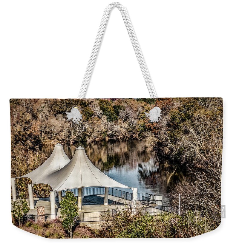 Pavilion Weekender Tote Bag featuring the photograph Porter Pavilion by Thomas Fields