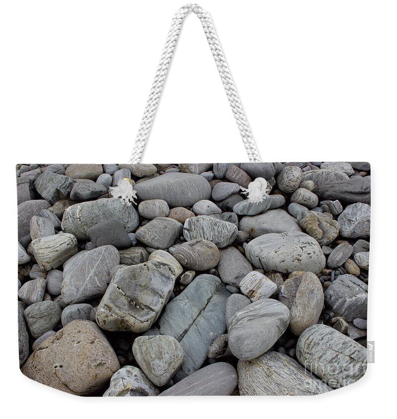  Weekender Tote Bag featuring the pyrography Portland rocks by Annamaria Frost