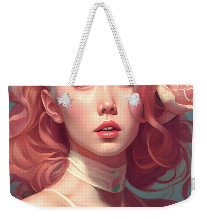 portrait of kpop idol expressive pose lively ex by Asar Studios Weekender  Tote Bag by Celestial Images - Pixels