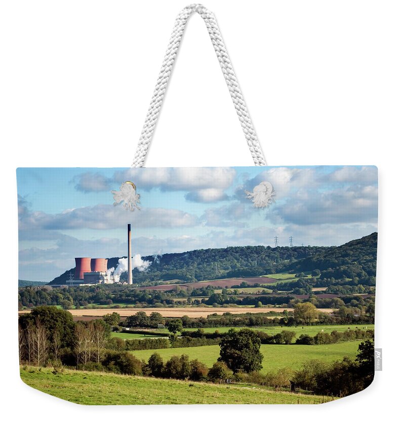 Power Station Weekender Tote Bag featuring the photograph Power in the gorge by Average Images