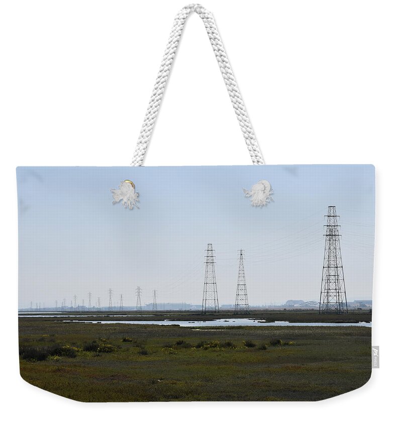 Power Weekender Tote Bag featuring the photograph Power to Bay by Gerald Carpenter