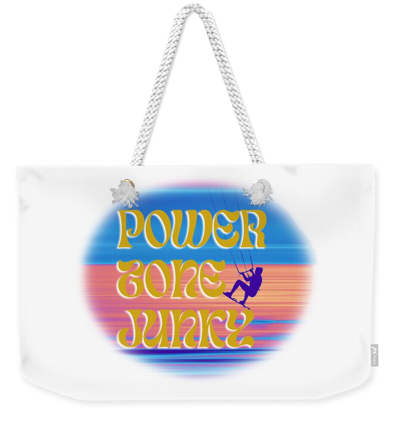 Surf Weekender Tote Bag featuring the digital art Power Zone Junky by Andrew Dickman