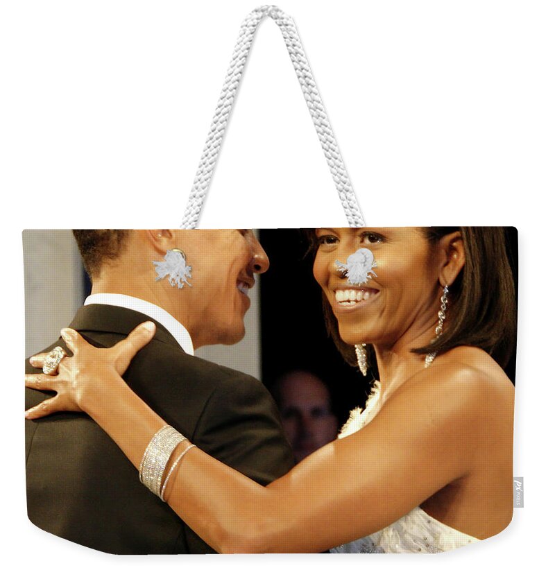Photograph Weekender Tote Bag featuring the digital art President and Michelle Obama by Official Government Photograph