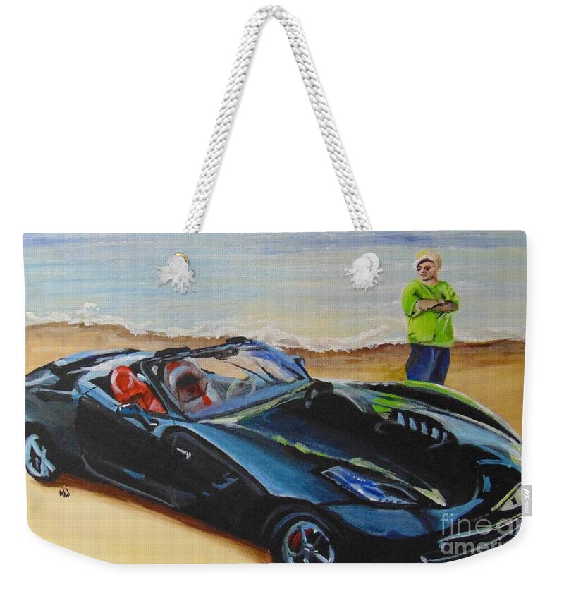 Car Weekender Tote Bag featuring the painting Pride and Joy by Saundra Johnson