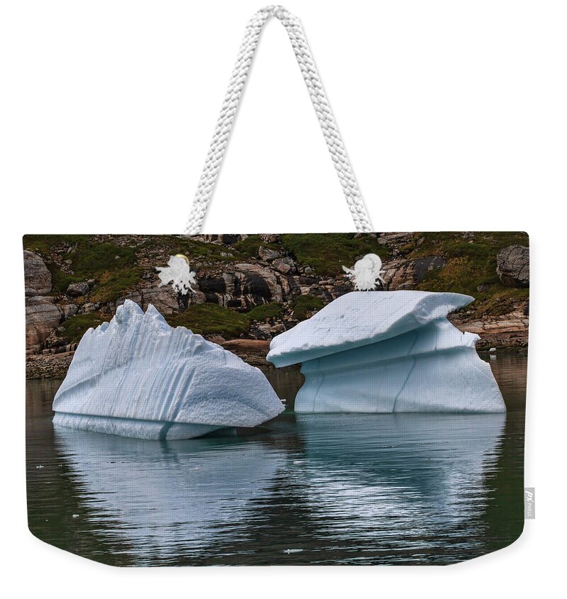 Ice Weekender Tote Bag featuring the photograph Prince Christian Sound 13 by John Haldane