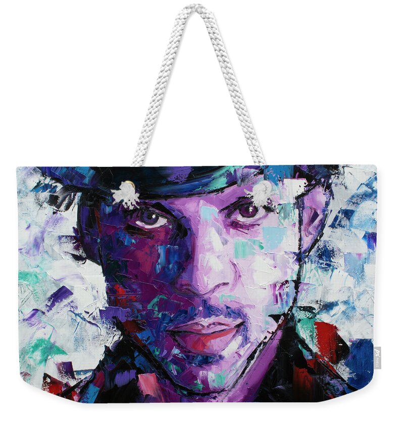 Prince Weekender Tote Bag featuring the painting Prince II by Richard Day