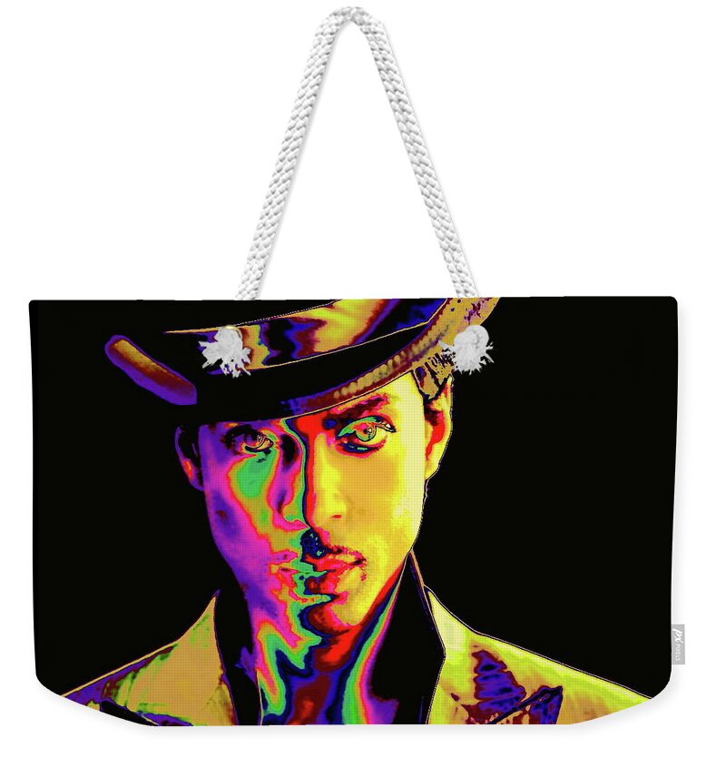 Prince Weekender Tote Bag featuring the digital art Prince by Larry Beat