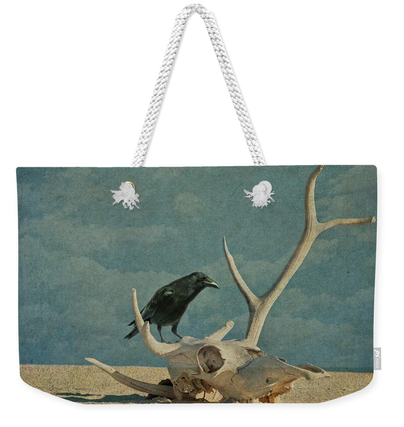 Desert Weekender Tote Bag featuring the digital art Protector of the Bones by Sandra Selle Rodriguez
