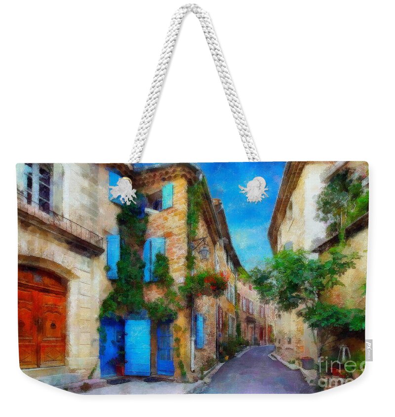 Provence Weekender Tote Bag featuring the digital art Provence, France by Jerzy Czyz