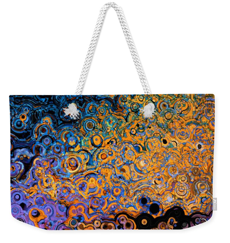 Graypurple Weekender Tote Bag featuring the painting Psalm 105 4. Seek His Face Evermore by Mark Lawrence