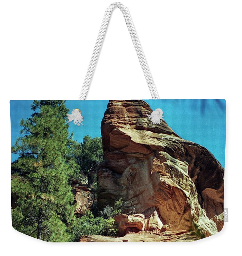 Arizona Weekender Tote Bag featuring the photograph Psalm 18-2 by Kathy McClure