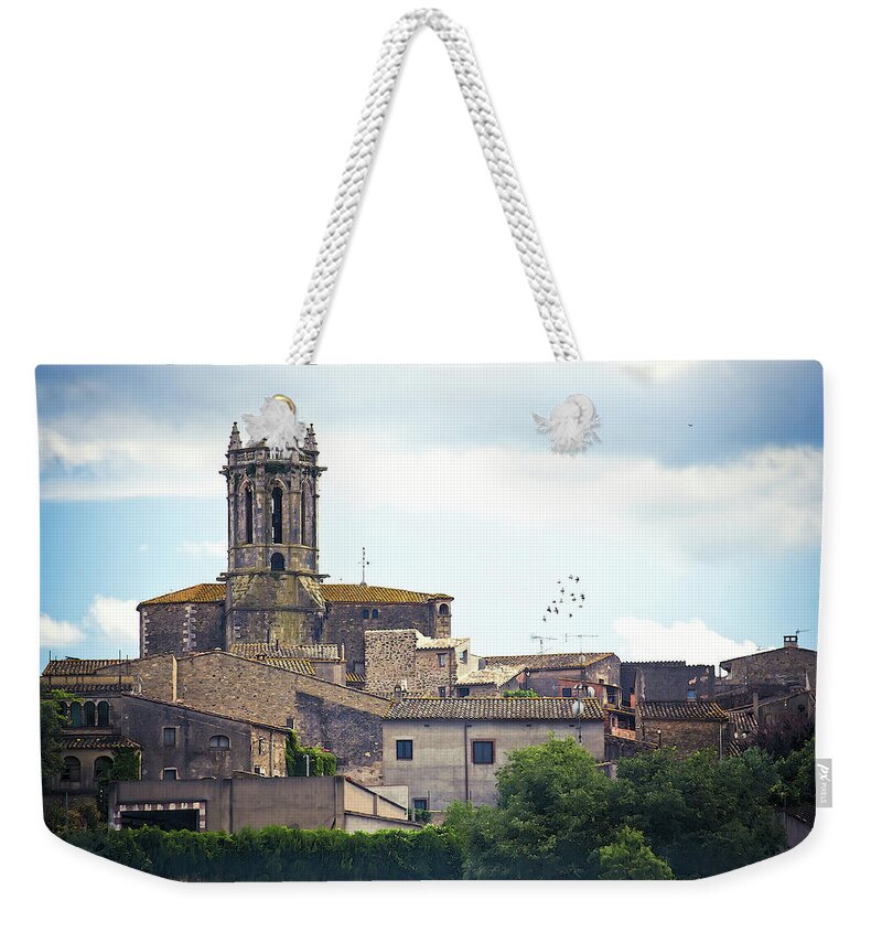 Pubol Spain Weekender Tote Bag featuring the photograph Pubol Village Spain by Tatiana Travelways