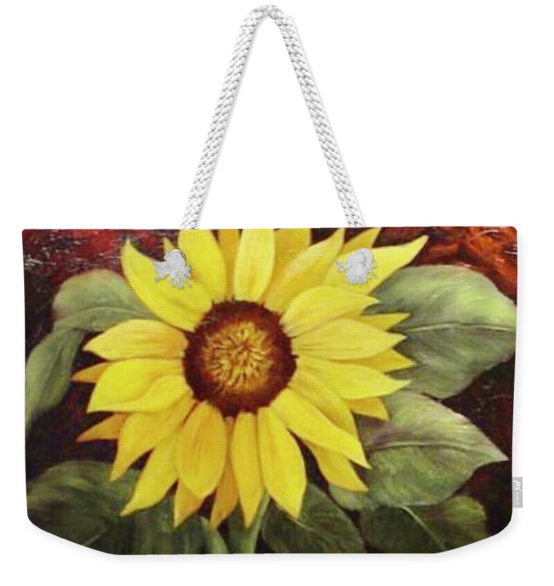 Still Life Weekender Tote Bag featuring the painting Pure Sunshine SOLD by Susan Dehlinger