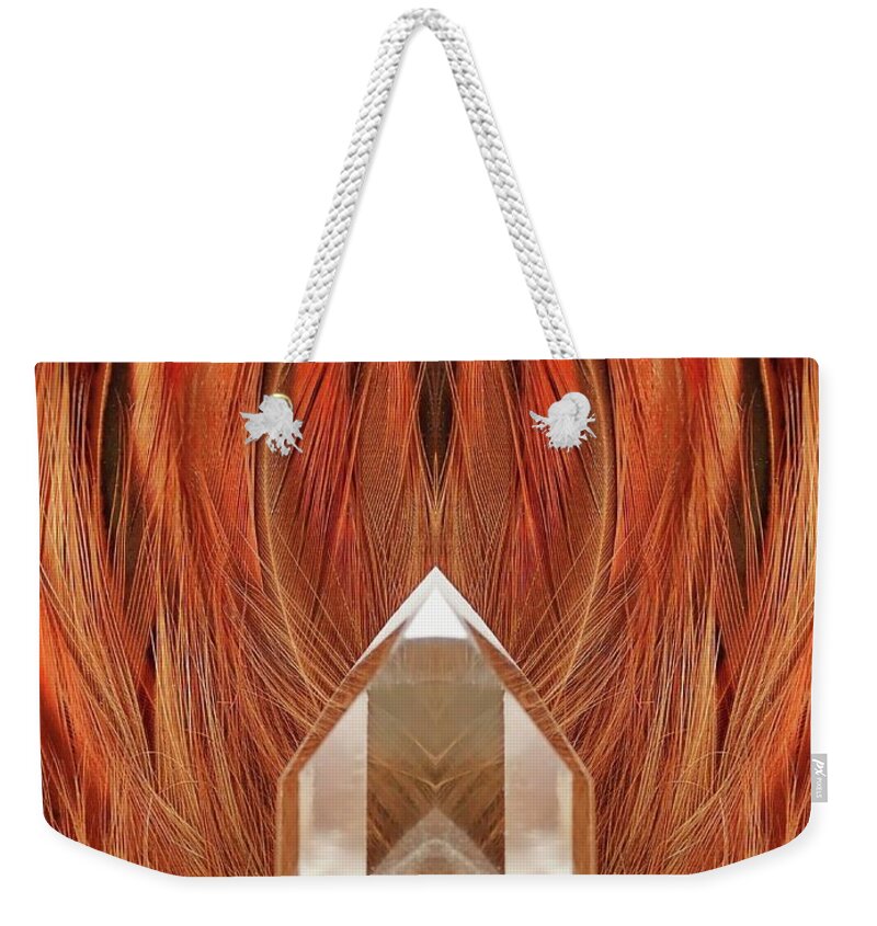  Weekender Tote Bag featuring the photograph Quartz Tower by Lorella Schoales
