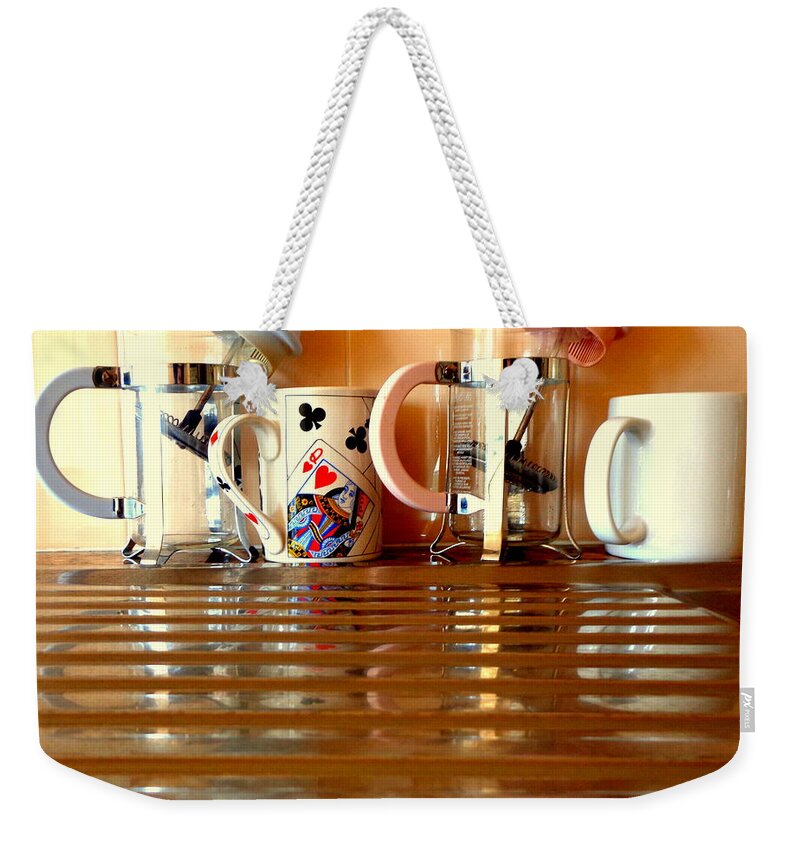  Weekender Tote Bag featuring the photograph Queen Of Cups - Isolation Art by VIVA Anderson