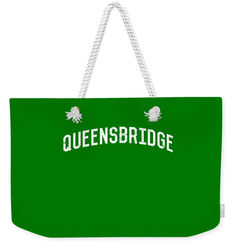 Cool Weekender Tote Bag featuring the digital art Queensbridge NY by Flippin Sweet Gear