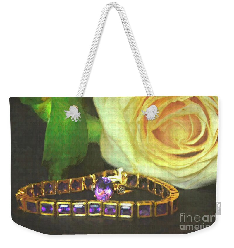 Amethyst Weekender Tote Bag featuring the photograph Quiet Beauty by Diana Mary Sharpton
