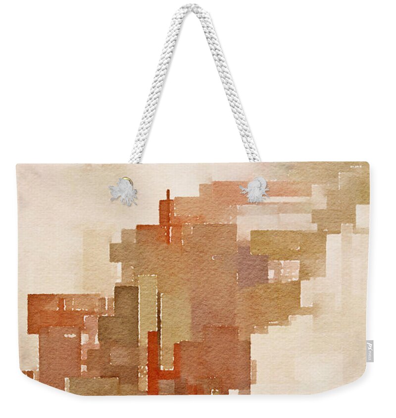 Architecture Weekender Tote Bag featuring the digital art Quito by David Hansen