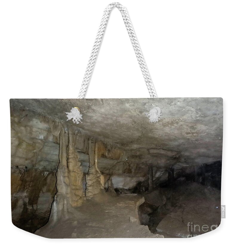 Cave Weekender Tote Bag featuring the photograph Raccoon Mountain Cave Walk by Judy Hall-Folde