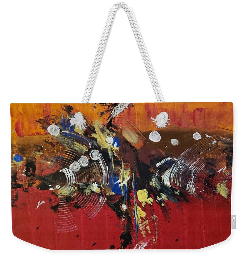  Weekender Tote Bag featuring the painting Radio by Samantha Latterner