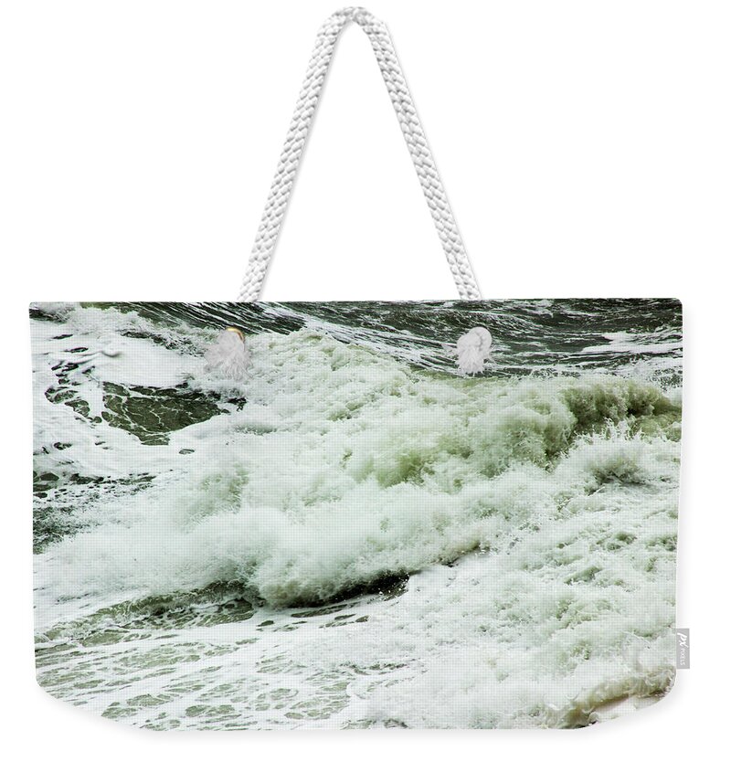 Seascape Weekender Tote Bag featuring the photograph Raging Seas by Ruth Crofts Photography