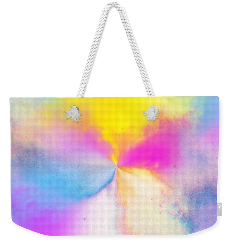 Digital Weekender Tote Bag featuring the digital art Rainbow by Auranatura Art