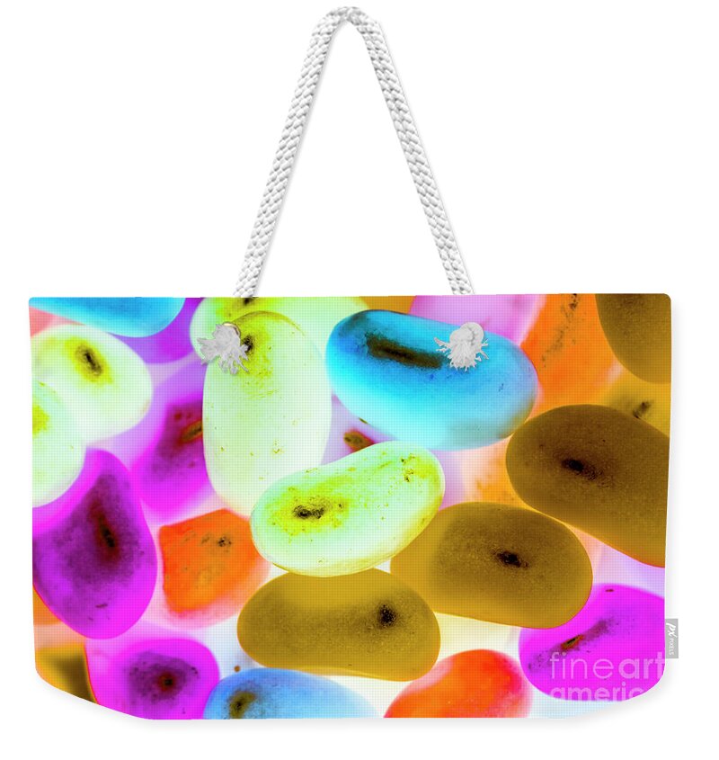 Jellybeans Weekender Tote Bag featuring the photograph Rainbow Candy by Jorgo Photography