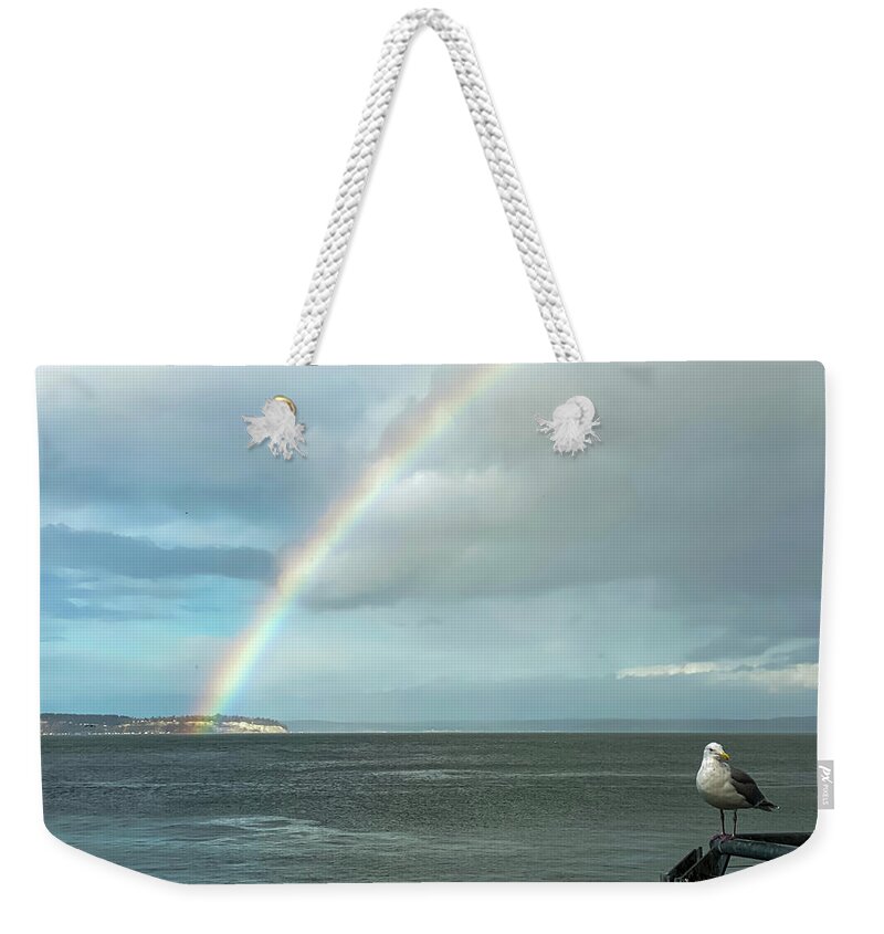 Rainbow Weekender Tote Bag featuring the photograph Rainbow II by Anamar Pictures