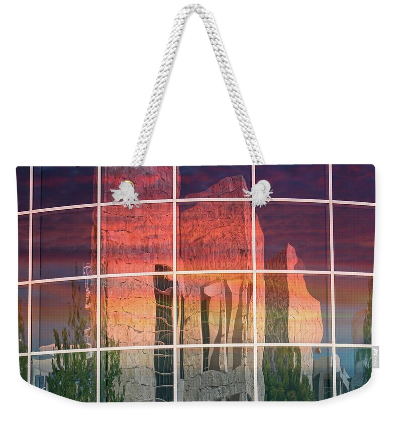 Reflection Weekender Tote Bag featuring the photograph Rainbow Reflection by Sylvia Goldkranz